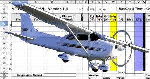 VFR Flight-Plan / Nav log spreadsheet
