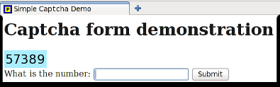 Simple CAPTCHA for Python/Pylons