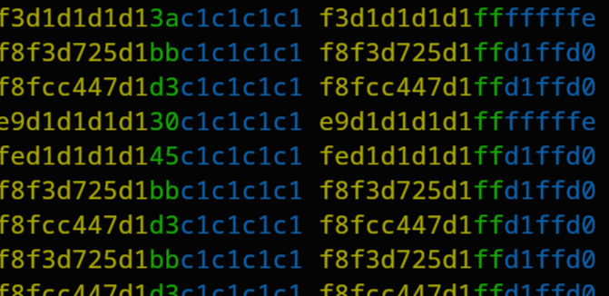 SPI frame dumped